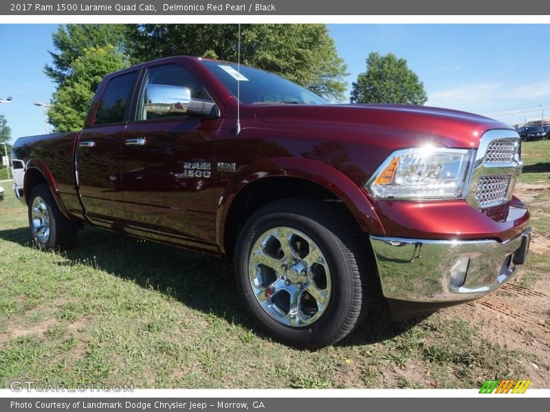 Delmonico Red Pearl / Black 2017 Ram 1500 Laramie Quad Cab