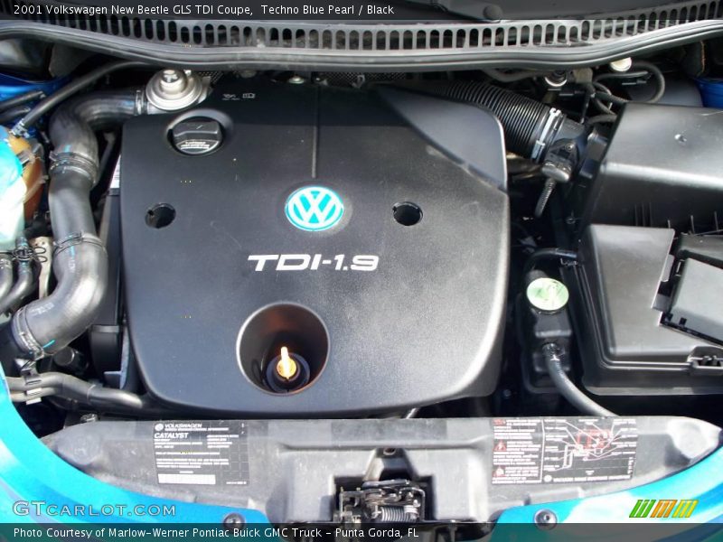 Techno Blue Pearl / Black 2001 Volkswagen New Beetle GLS TDI Coupe