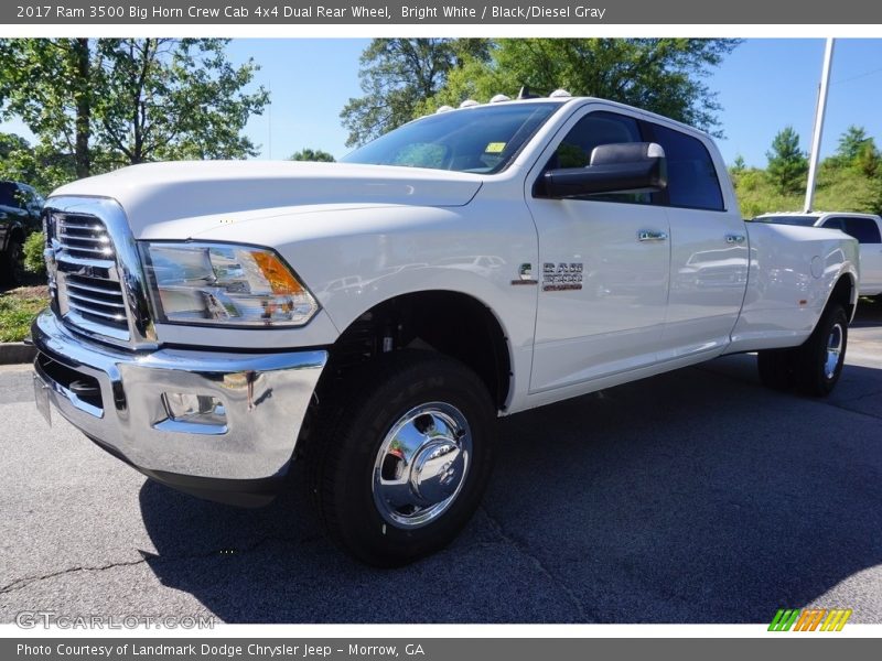 Bright White / Black/Diesel Gray 2017 Ram 3500 Big Horn Crew Cab 4x4 Dual Rear Wheel