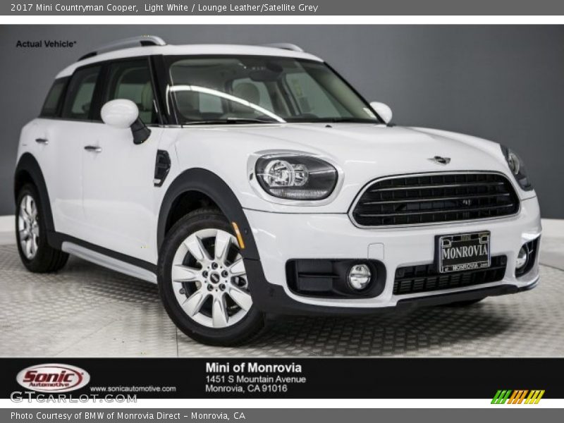 Light White / Lounge Leather/Satellite Grey 2017 Mini Countryman Cooper