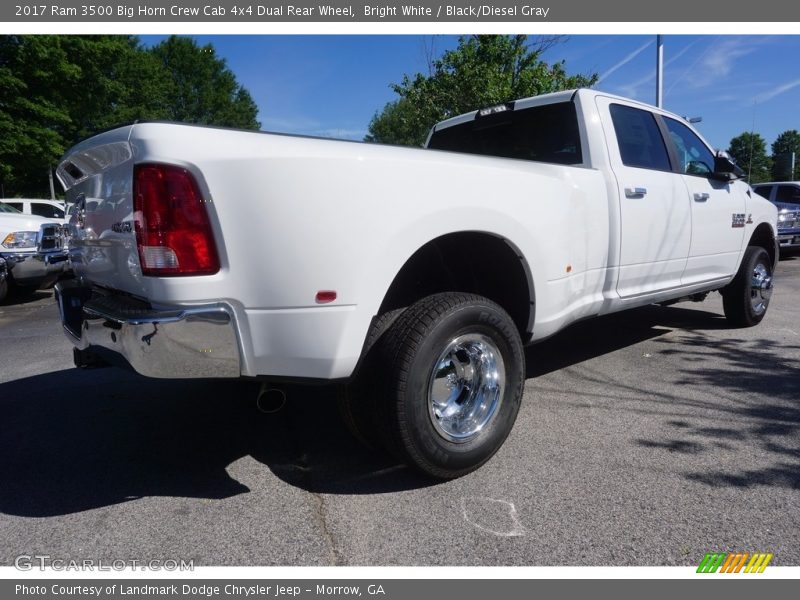 Bright White / Black/Diesel Gray 2017 Ram 3500 Big Horn Crew Cab 4x4 Dual Rear Wheel