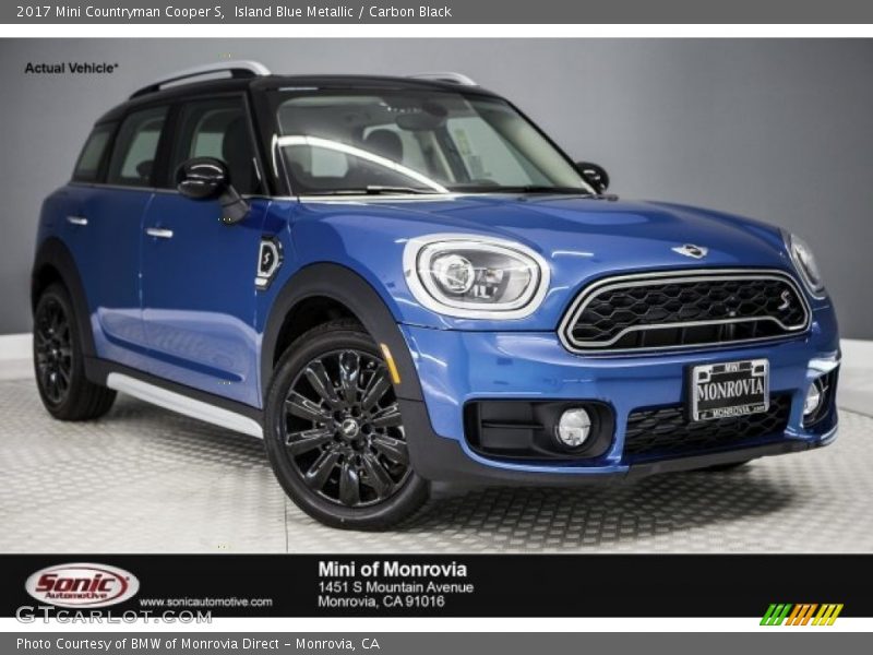 Island Blue Metallic / Carbon Black 2017 Mini Countryman Cooper S