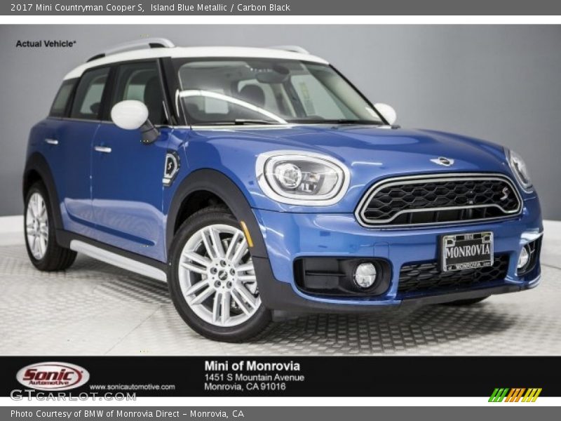 Island Blue Metallic / Carbon Black 2017 Mini Countryman Cooper S