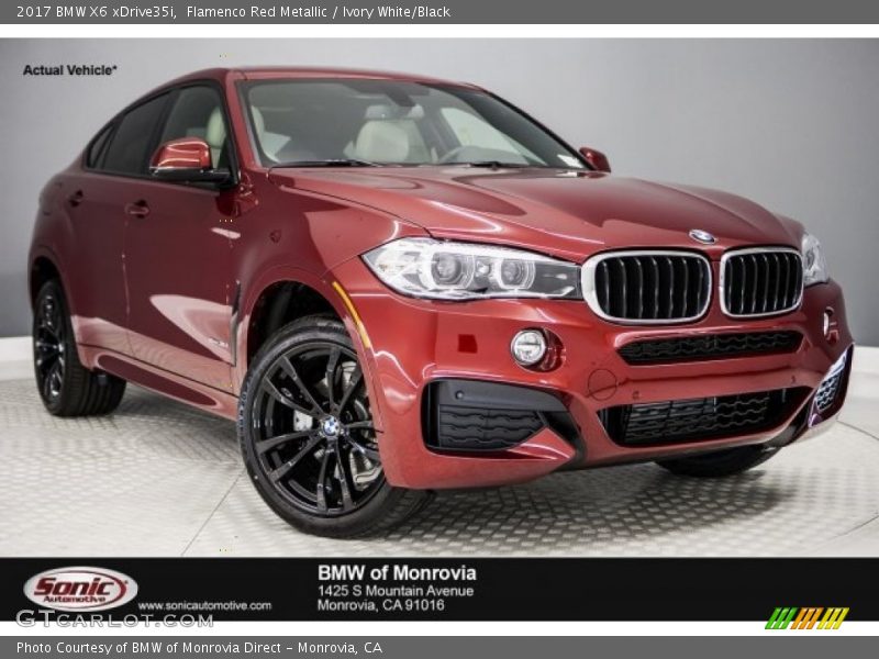 Flamenco Red Metallic / Ivory White/Black 2017 BMW X6 xDrive35i