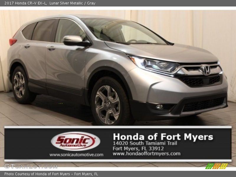 Lunar Silver Metallic / Gray 2017 Honda CR-V EX-L
