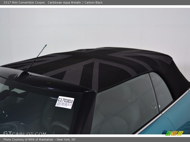 Caribbean Aqua Metallic / Carbon Black 2017 Mini Convertible Cooper