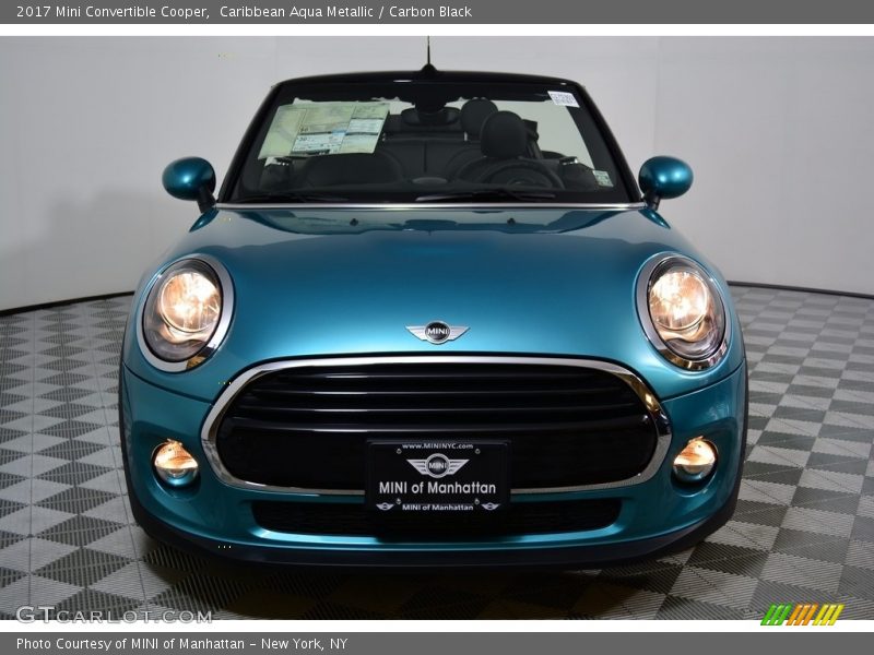 Caribbean Aqua Metallic / Carbon Black 2017 Mini Convertible Cooper