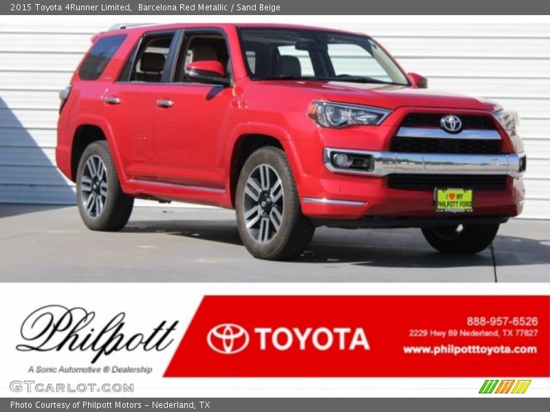 Barcelona Red Metallic / Sand Beige 2015 Toyota 4Runner Limited