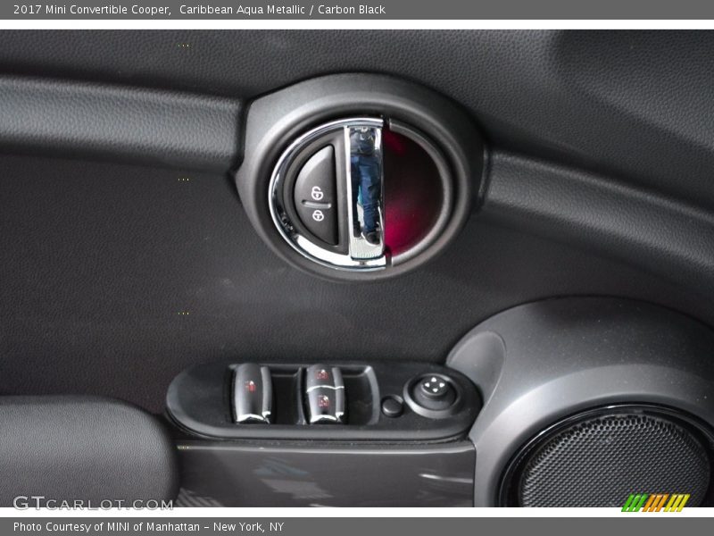 Caribbean Aqua Metallic / Carbon Black 2017 Mini Convertible Cooper