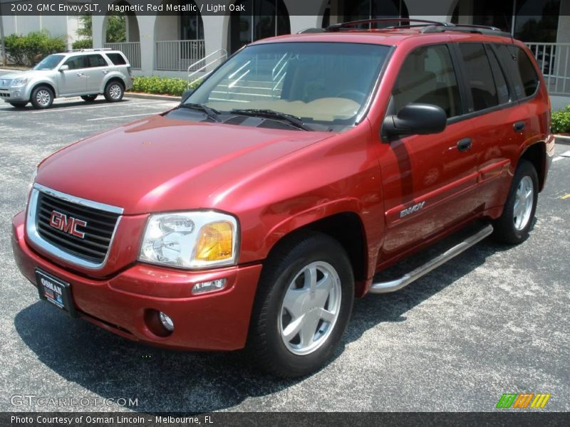 Magnetic Red Metallic / Light Oak 2002 GMC Envoy SLT