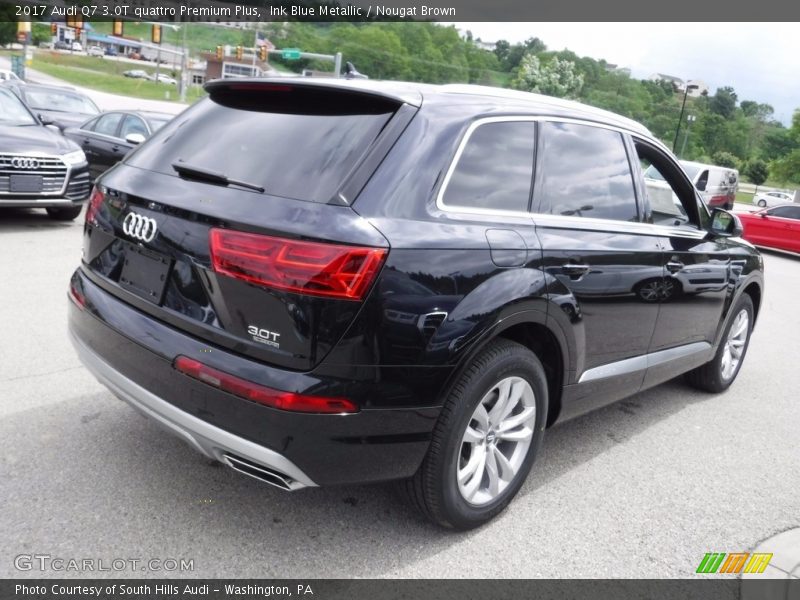 Ink Blue Metallic / Nougat Brown 2017 Audi Q7 3.0T quattro Premium Plus
