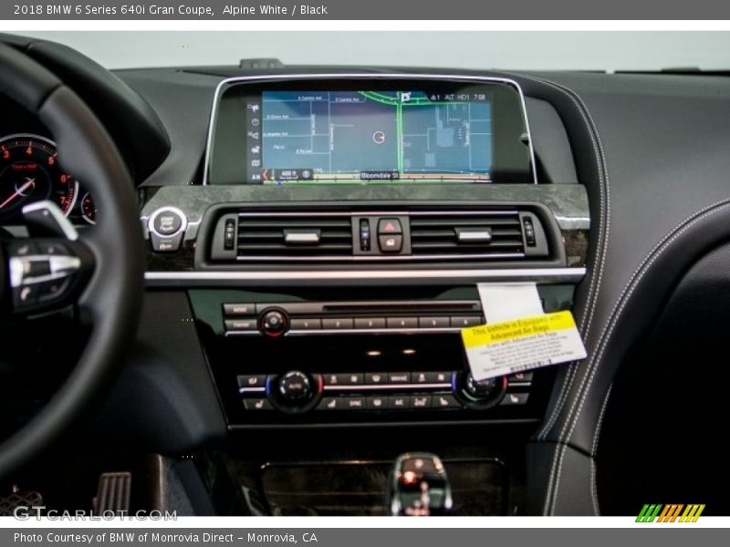 Alpine White / Black 2018 BMW 6 Series 640i Gran Coupe