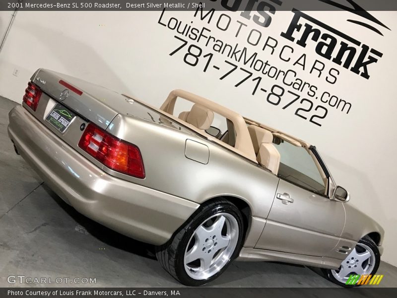 Desert Silver Metallic / Shell 2001 Mercedes-Benz SL 500 Roadster