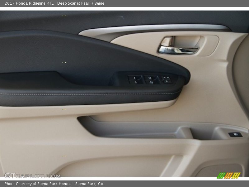 Deep Scarlet Pearl / Beige 2017 Honda Ridgeline RTL