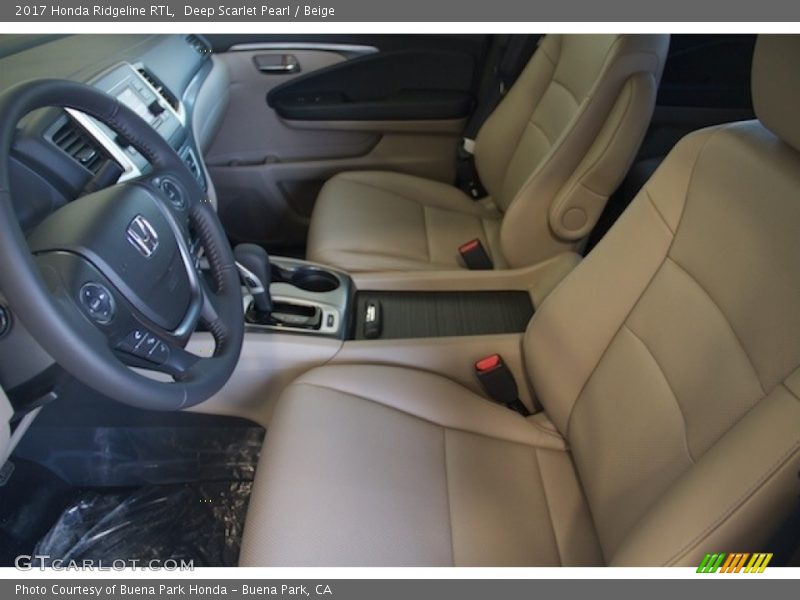 Deep Scarlet Pearl / Beige 2017 Honda Ridgeline RTL