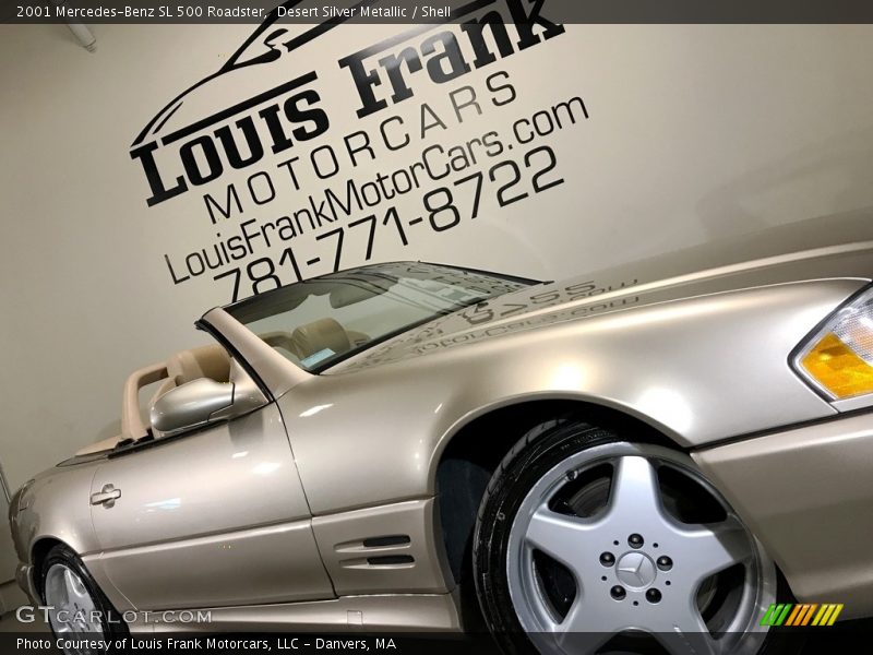 Desert Silver Metallic / Shell 2001 Mercedes-Benz SL 500 Roadster