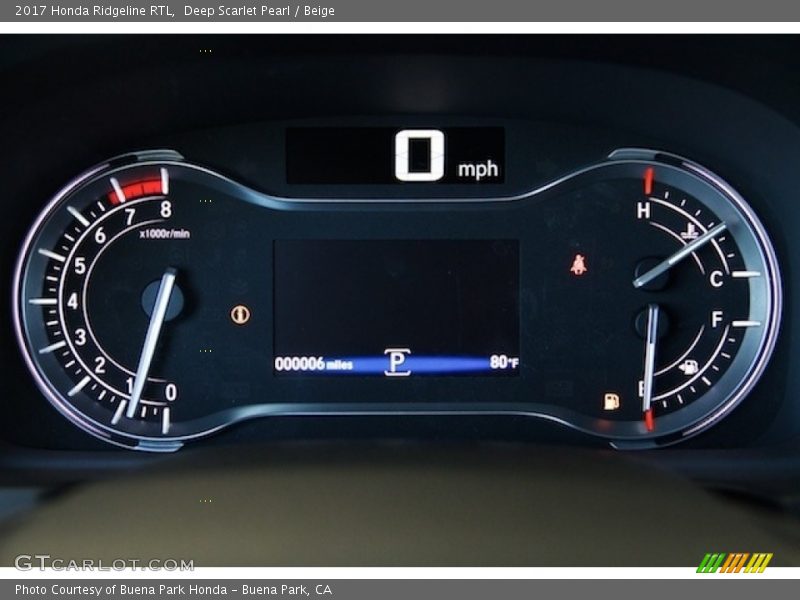 Deep Scarlet Pearl / Beige 2017 Honda Ridgeline RTL