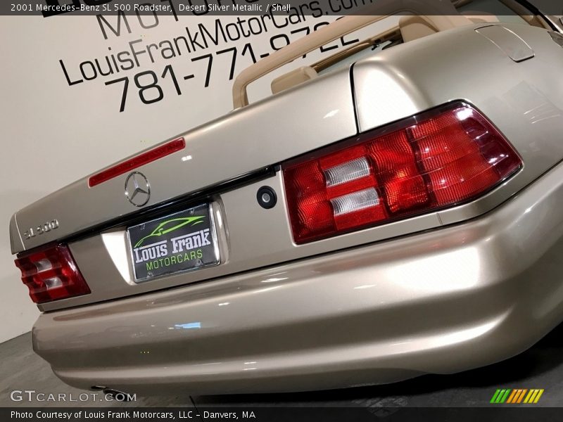 Desert Silver Metallic / Shell 2001 Mercedes-Benz SL 500 Roadster