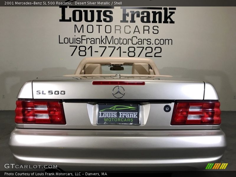 Desert Silver Metallic / Shell 2001 Mercedes-Benz SL 500 Roadster