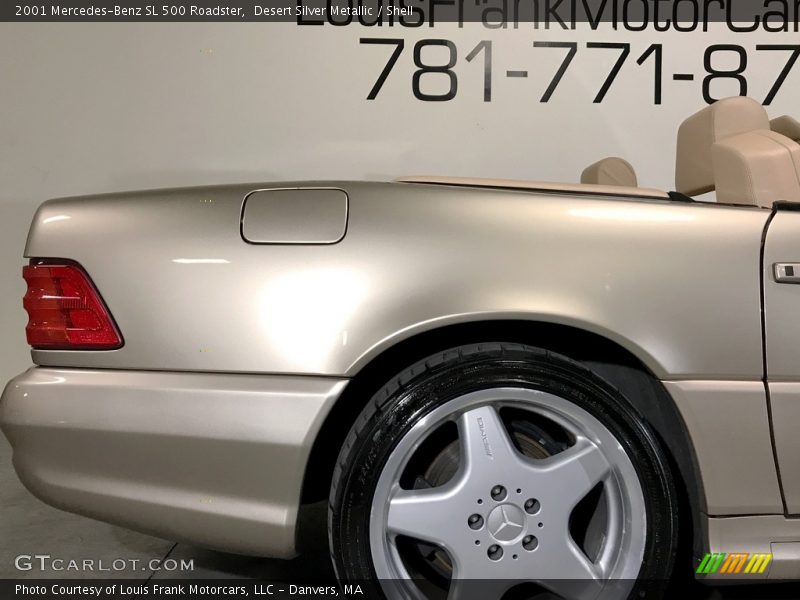 Desert Silver Metallic / Shell 2001 Mercedes-Benz SL 500 Roadster