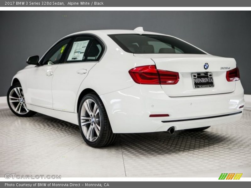 Alpine White / Black 2017 BMW 3 Series 328d Sedan