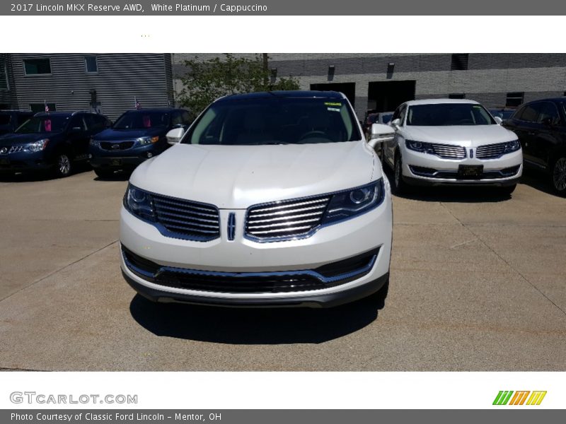 White Platinum / Cappuccino 2017 Lincoln MKX Reserve AWD