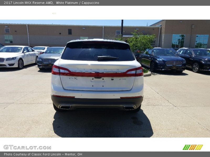 White Platinum / Cappuccino 2017 Lincoln MKX Reserve AWD