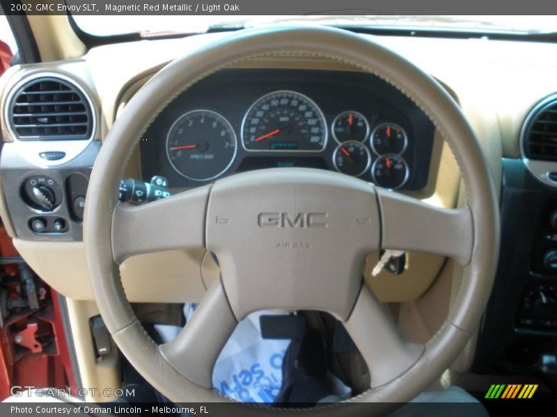 Magnetic Red Metallic / Light Oak 2002 GMC Envoy SLT