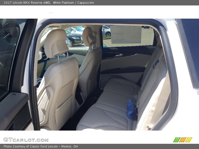 Rear Seat of 2017 MKX Reserve AWD