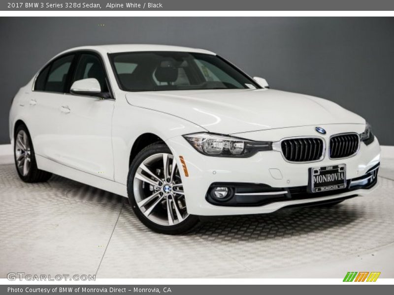 Alpine White / Black 2017 BMW 3 Series 328d Sedan