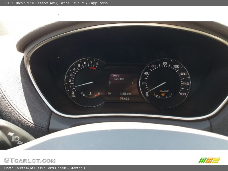  2017 MKX Reserve AWD Reserve AWD Gauges