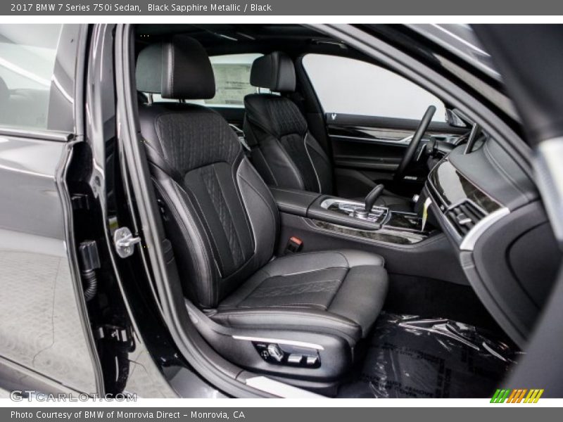 Black Sapphire Metallic / Black 2017 BMW 7 Series 750i Sedan