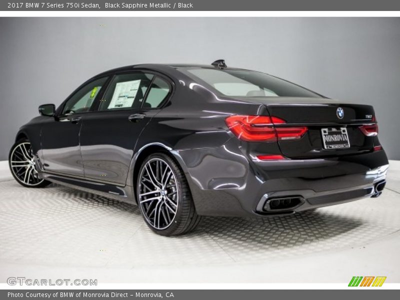 Black Sapphire Metallic / Black 2017 BMW 7 Series 750i Sedan