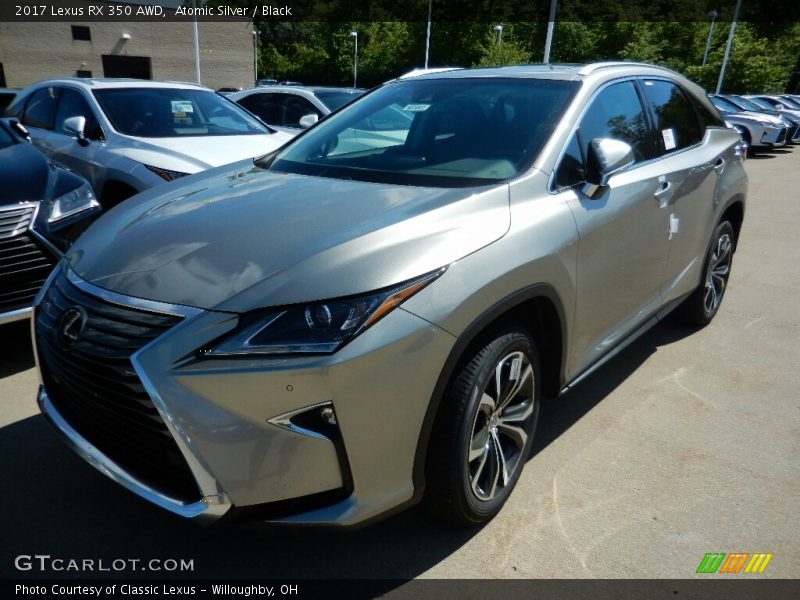 Atomic Silver / Black 2017 Lexus RX 350 AWD