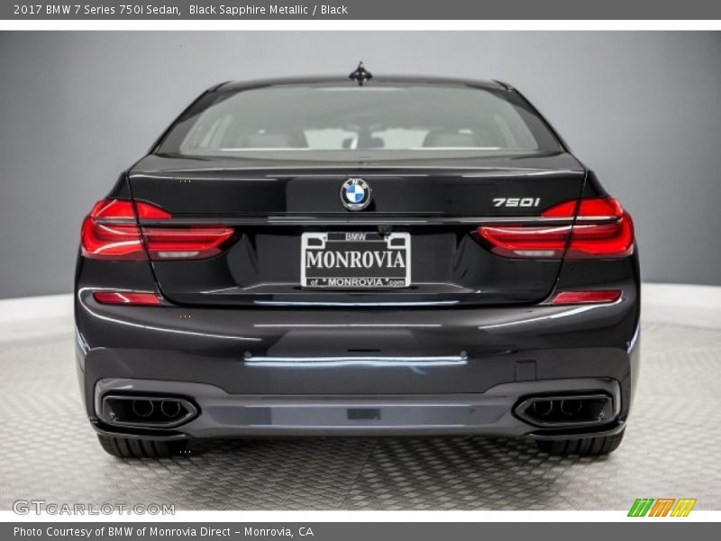 Black Sapphire Metallic / Black 2017 BMW 7 Series 750i Sedan