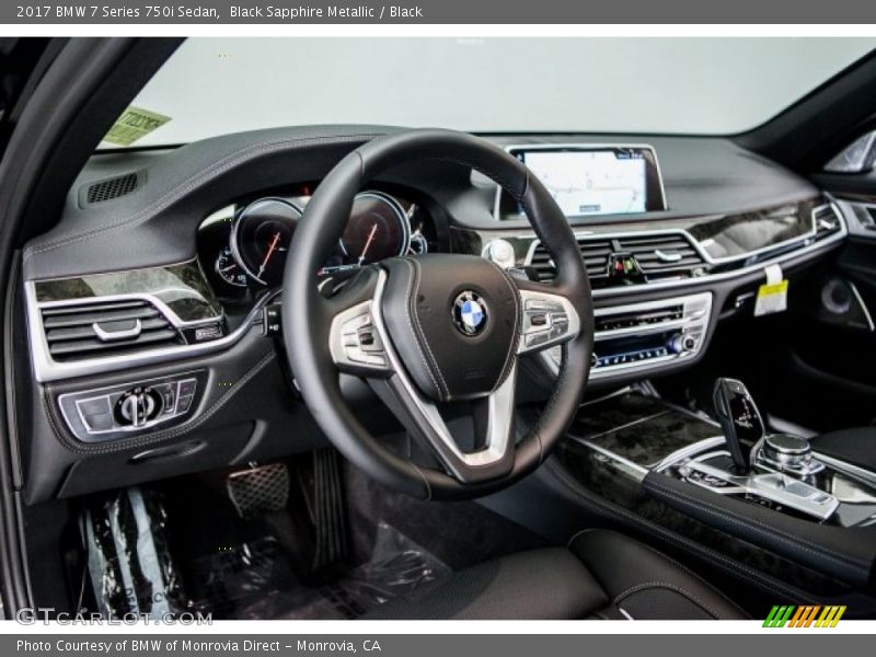 Black Sapphire Metallic / Black 2017 BMW 7 Series 750i Sedan