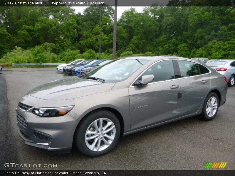 Pepperdust Metallic / Jet Black 2017 Chevrolet Malibu LT