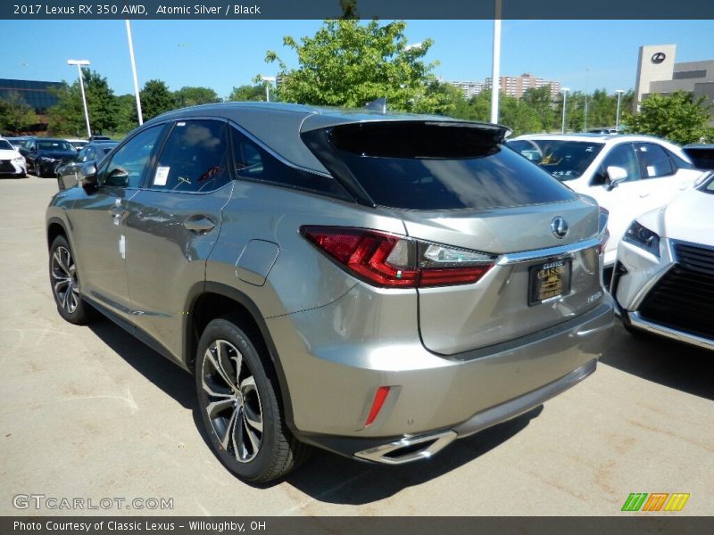 Atomic Silver / Black 2017 Lexus RX 350 AWD