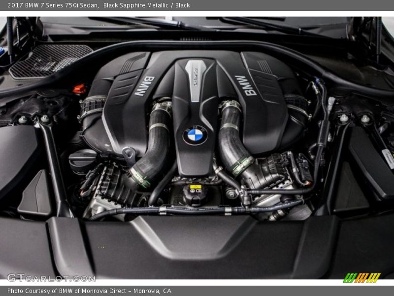Black Sapphire Metallic / Black 2017 BMW 7 Series 750i Sedan