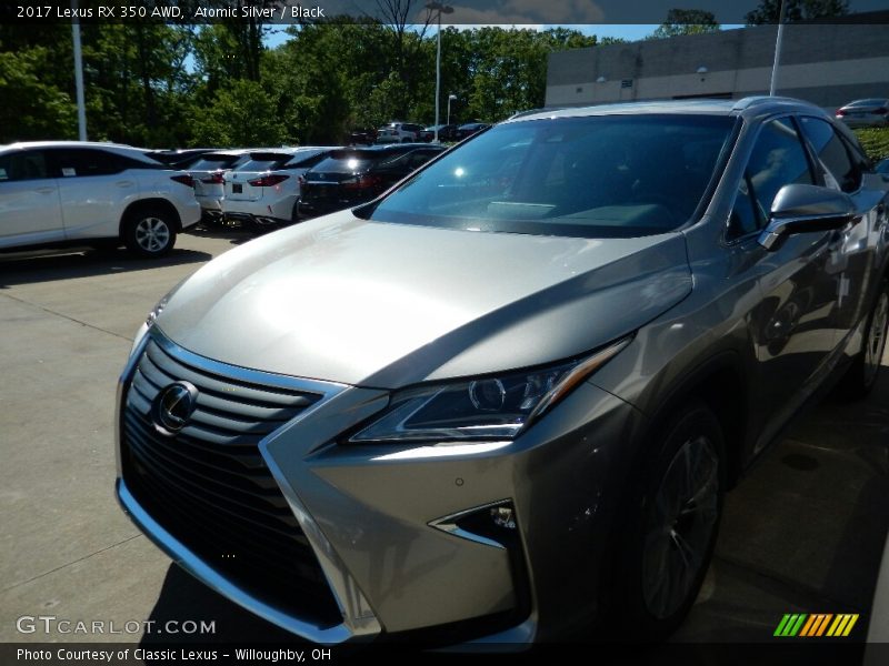 Atomic Silver / Black 2017 Lexus RX 350 AWD