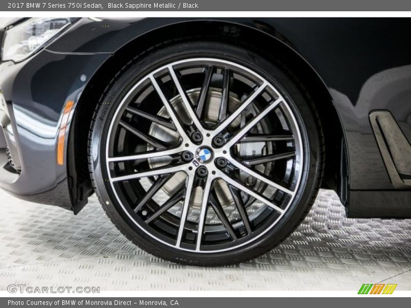 Black Sapphire Metallic / Black 2017 BMW 7 Series 750i Sedan