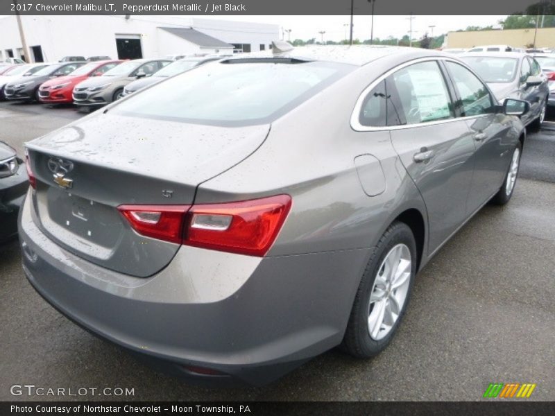 Pepperdust Metallic / Jet Black 2017 Chevrolet Malibu LT
