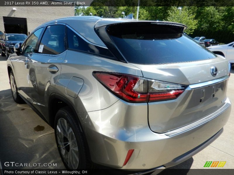 Atomic Silver / Black 2017 Lexus RX 350 AWD