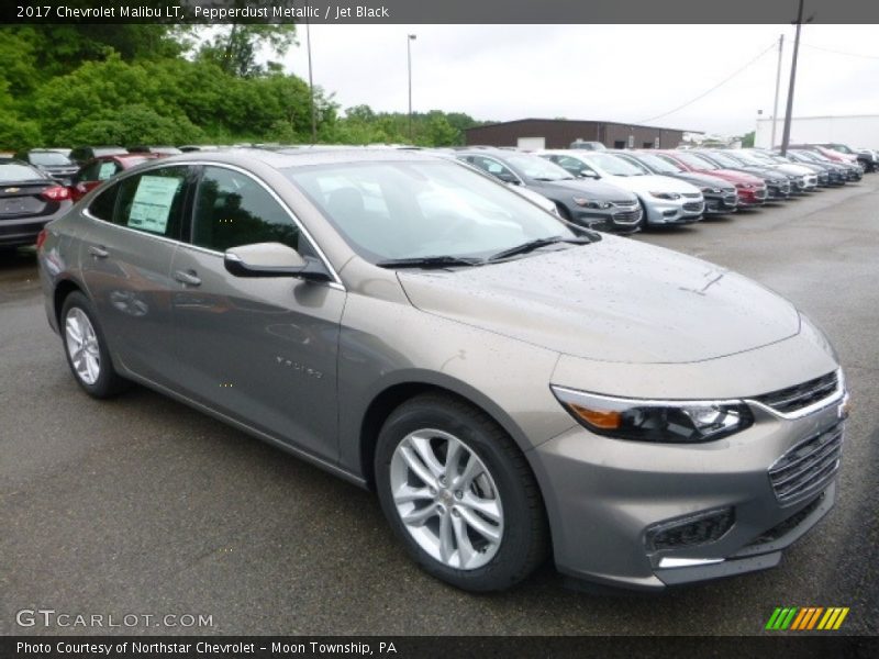 Pepperdust Metallic / Jet Black 2017 Chevrolet Malibu LT