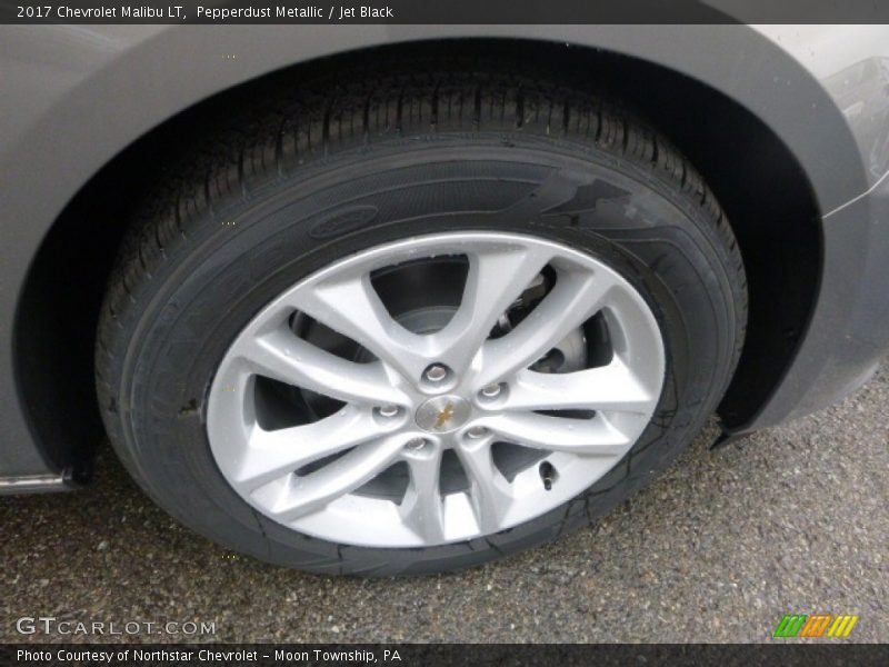 Pepperdust Metallic / Jet Black 2017 Chevrolet Malibu LT