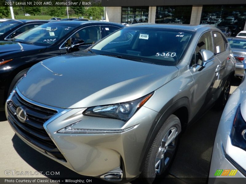Atomic Silver / Black 2017 Lexus NX 200t AWD