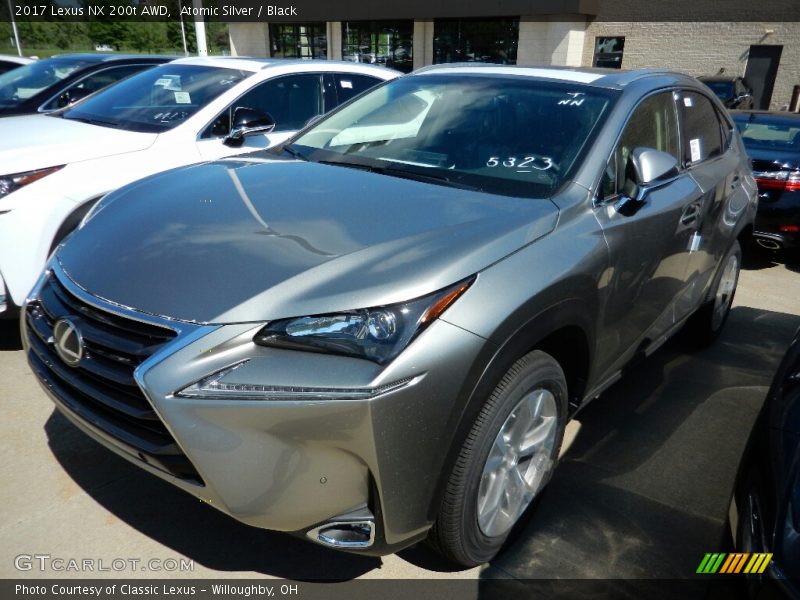 Atomic Silver / Black 2017 Lexus NX 200t AWD