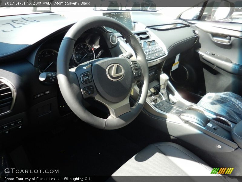 Atomic Silver / Black 2017 Lexus NX 200t AWD