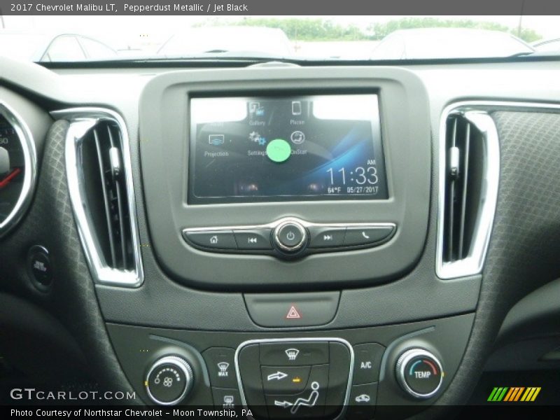 Pepperdust Metallic / Jet Black 2017 Chevrolet Malibu LT