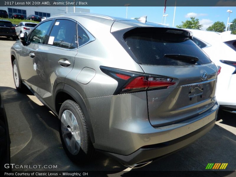 Atomic Silver / Black 2017 Lexus NX 200t AWD